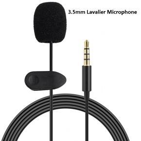 3.5mm Mini Lavalier Lapel Microphone Clip on Mic Universal Mobile Phone Omni-directional Audio Microphone