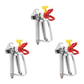 ARELENE 3X 3600 PSI High Pressure Airless Spray Gun Paint Gun Aluminum Spray Gun with 517 Spray Nozzle Seat Grille for Sprayer