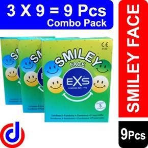 Exs condom- Smiley face dotted 3 X 3 =9 pcs ( package )