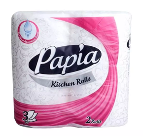 Papia Kitchen Towel Roll Combo Pack Kitchen Roll Imported 1Pack (2 Rolls)