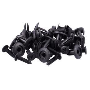 20 Pcs Plastic Rivet Fastener Bumper Fender Retainer Push Clip 6mm