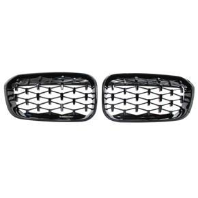 Replacement for 15-07 BMW F20 F21 120i 118i 118d 116i M135i Front Bumper Kidney Grille Glossy Black