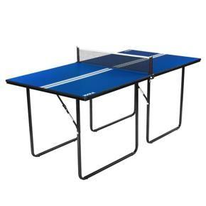 JOOLA Allegro Midsize Compact Table Tennis Table with Ping Pong Net Set, 12 mm Thickness Surface, 6 Ft. x 3 Ft., Blue