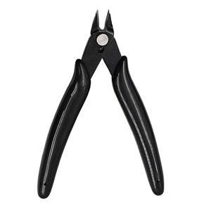 Diagonal Pliers 3.5 Inch Mini Wire Cutter Small Soft Cutting Electronic Pliers Wires Insulating Rubber Handle Model Pliers(Black)