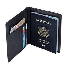 Leather Passport Cover Holder