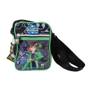 Cloth Messenger Bag For Boys - Green and Black