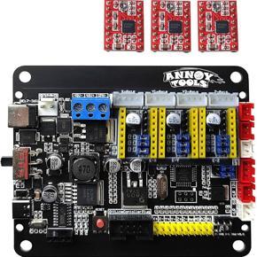 XHHDQES GRBL CNC Controller Control Board,3-Axis Stepper Motor Connect to 300W Spindle USB Driver Board for CNC and Engraving