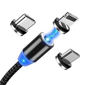 Metal Magnetic Cable X-Cable 3 IN 1 Fast Charging Micro USB Cable Type C Magnet Charger