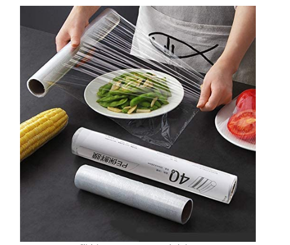 Food Grade 12&quote;&quote; x 20 Meter Imported Cling Film Stretch Roll Kitchen Catering Cling Film Food Wrap Wrapping Stretch Wrap Packaging Cling Film Good Ductility Not Easy to Break