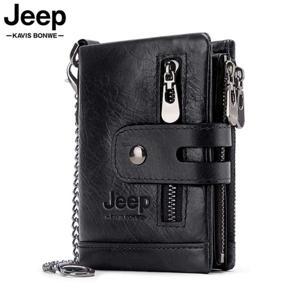 Jeep Black 100% Leather wallet For Man - Wallet For Men