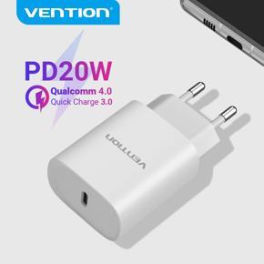 Vention PD Charger 20W USB Type C Fast Charger for iP 13 12 X 8  Phone QC3.0 USB C Quick Charge 4.0 3.0 QC PD Charger