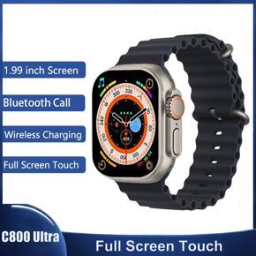 C800 Ultra Smart Watch for Men Women Series 8 1.99" Bluetooth Call Smartwatch Wireless Charging Watches