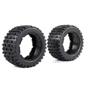 XHHDQES Off-Road Car Rear Tyres Thicken Skin Set Kit for 1/5 HPI ROFUN Baja Truck Spare Toys Parts