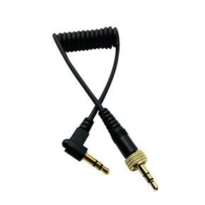 3.5mm Right Angle to 3.5mm Straight Stereo Jack Cable Camera Connect for Sony D11/V1/D21 Sennheiser Wireless Microphone