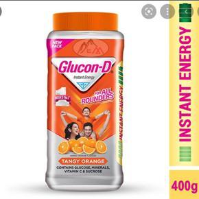 Glucon D Orange Energy Glucose Jar 400gm