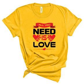 All You Need Half Sleeve  T-Shirt For Men