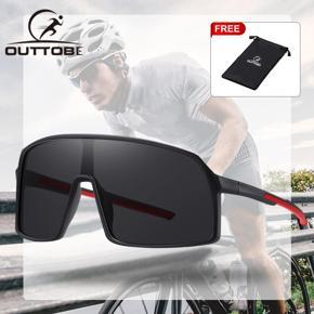Outtobe Men Polarized Sunglasses HD Polarized Cycling Sunglasses Bike Glasses Large Frame Goggles Sunglasses Bicycle Eyewear Non-slip Sun Glasses for Men Women Sports Outdoor Activities Driving Fishin