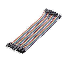 Breadboard Jumper Wires Male to Female Dupont Cable for Arduino Multicolored Ribbon Cables 40Pin 20cm
