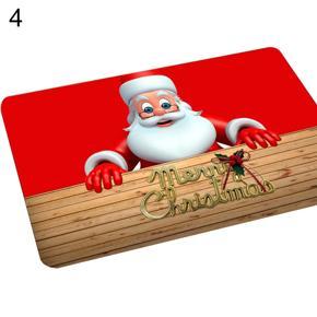 40 x 60cm Non-Slip Doormat Christmas Style Santa Claus Kitchen Bathroom Carpet