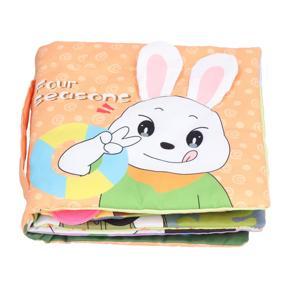 Himeng La Baby 3D Soft Cloth Books Educational Interactive Toddlers Activity Crinkle Book