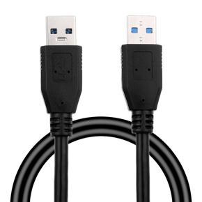USB 3.0 A Male to A Male USB to USB Cable Cord for Data Transfer 3 Feet - Black