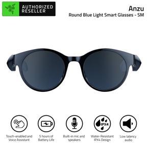 RAZER Anzu Smart Glasses Lifestyle Eyewear with Built-in Headphones for Immersive Audio