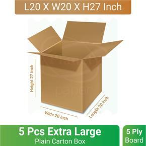 5 Pcs Extra Large Carton Box (Packaging Material)