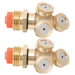 Watering Spray Head 3 Hole Copper Easy Installation High Pressure Irrigation