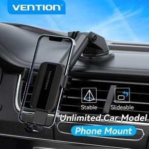 Vention Car Phone Holder Stand Suction Cup Adjustable Universal Holder Stand for iP 13 12 Pro Xmi  Samsung Huawei