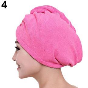 Women's Microfiber Bath Towel Hair Dry Hat Absorbent Quick Drying Shower Cap