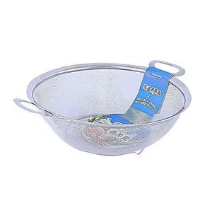 Stainless Steel Rice Filter,Strainer,Chakni 28cm - 1 Piece Silver Color