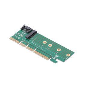 NGFF M.2 B Key SATA-Bus SSD to SATA3 Adapter Converter Card PCI Express Slot with Heatsink SATA Cable Supports 2230 2242 2260 2280 M.2 SSD (Black)