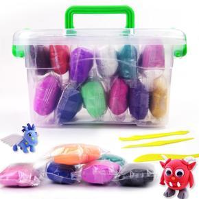 HarnezZ DIY Soft Magic Super Clay Craft Air Dry Plasticine Ultra-light Modeling Dough with Tools, Children Educational Toys & DIY Gifts - Multi-colors