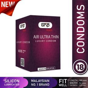 Grip Unlimited Air Ultra Thin condom for Men (6 pack)