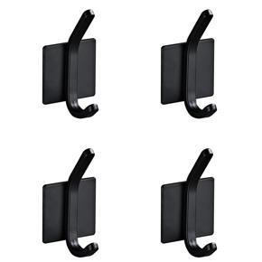 Towel Hook / Adhesive Hook - 4 Piece Set, Waterproof Aluminum Alloy