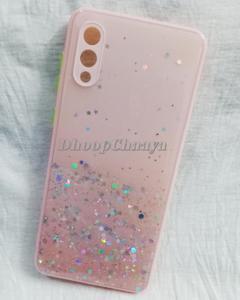 Samsung Galaxy A02 / Galaxy M02 - Camera Protection Star Bling Glitter Back Case Cover