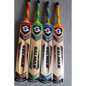 Salman 6 - Rawlakot Wood Tape Ball Cricket Bat  cane handle (From Sialkot)