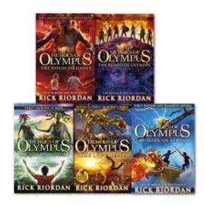 Heroes of Olympus series (5 Books Set) -The Lost Hero/The Son of Neptune/The Mark of Athena/The House of Hades/The Blood of Olympus by Rick Riordan