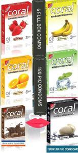 coral  natrul condoms  6 BOX COMBO