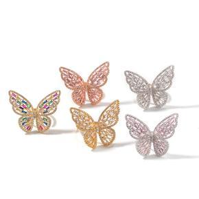 Cubic Zirconia Butterfly Ring