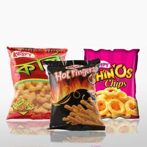 Krispy Chips Combo pack - Curl Chips 17gm -5 Pkts, Thinos- 15gm -5 Pkts, Hot Finger-17gm -5 Packet (15 Packets In Total)