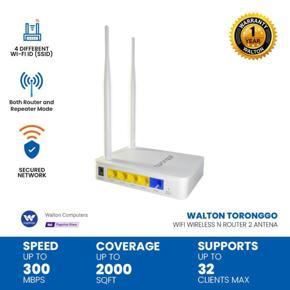 Walton Toronggo WIFI Wireless N Router 300Mbps, 5 dbi, 2 Antena