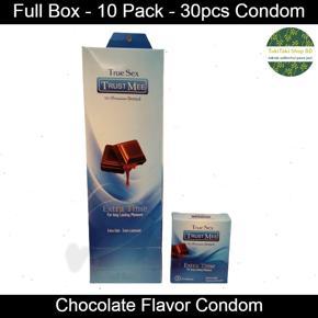 Trust Mee Condom - Chocolate Flavored Condom - Full Box (10 Pack contains 30pcs Condom)