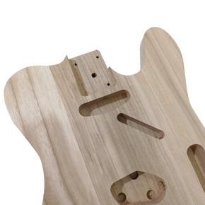 XHHDQES Unfinished Guitar Body DIY Wood Blank Guitar Barrel for TL Style Bass Guitar Accessories