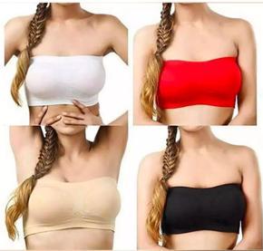 Soft and Comfortable and Strapless and Tube Bra Flexible Premium and Cool Feel Bra for Women