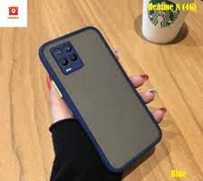 Realme 8 (4G) Luxury Translucent Smoky Matte Cover (Shockproof And Anti-Drop Protection) Smoky Frosted Case