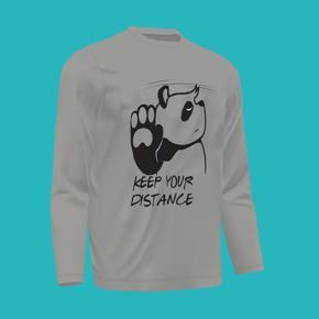 Keep Your Distance Ash long Sleeve T-Shirt