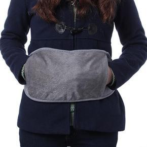 Electric Hot Water Bag Belt Hand Body Warming Flannelette Waist Belt Waistband - ash