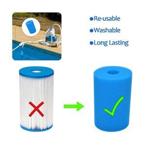 XHHDQES Filter Sponge for Intex Type B, Foam Cartridge Compatible with Intex Type B for Above Ground Pool Reusable Washable