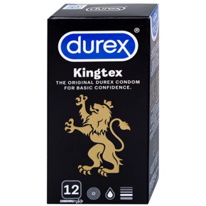 Durex Kingtex Condoms for Basic Confidence - 12pcs per Pack (Malaysia)